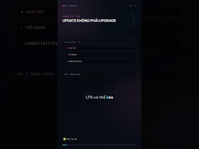 Nâng cấp Ubuntu LTS trên VPS: backup, kiểm tra compatibility và rollback