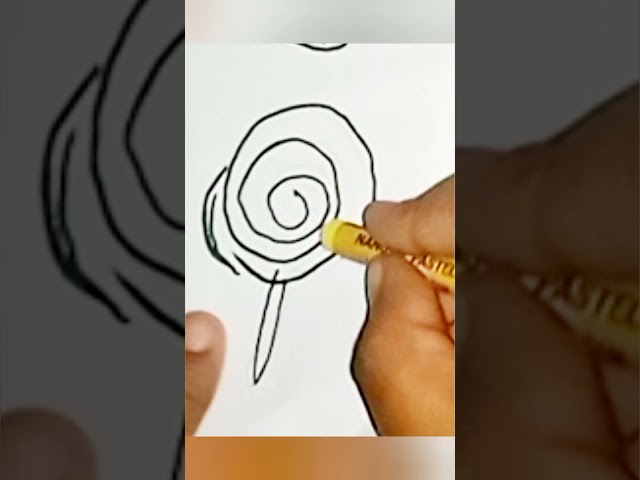 Drawing candy #shortsvideo​ #youtubeshorts​ #howtodrawflowervase