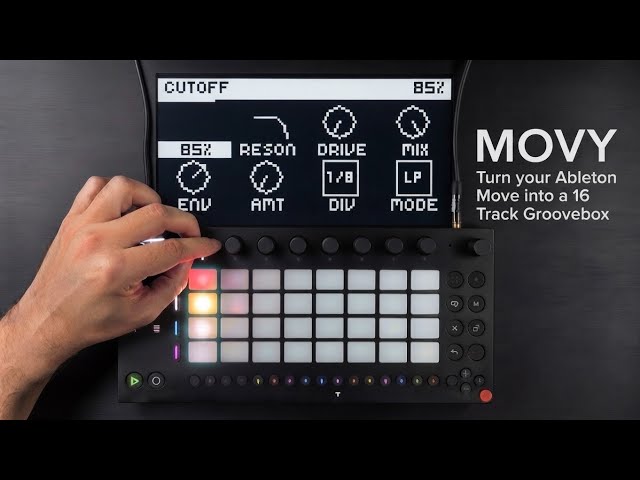 Movy Turns The Ableton Move Into a 16-Track Groovebox