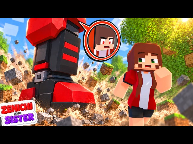 Giant JJ ​​Transformer Chasing his Sister! - JJ x Sister Story - Minecraft Animation