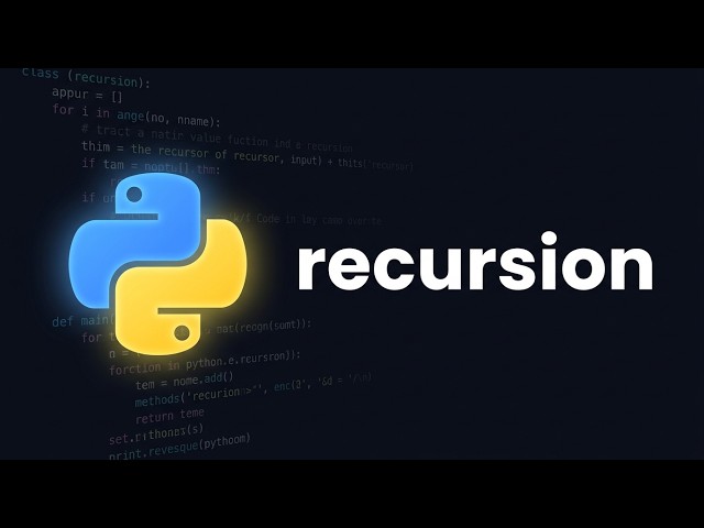 Python Recursion Explained (with Examples) | Python Course Module 4, Topic 7