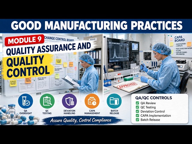 Good Manufacturing Practices (GMP) | Module 9: Quality Assurance and Quality Control