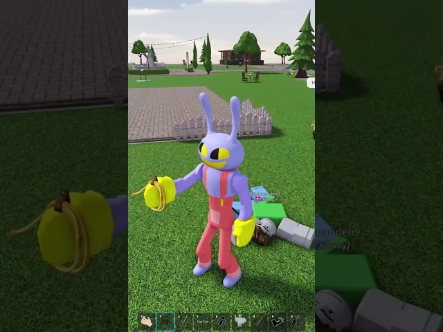 jax vc trolling with admin commands - i met a fan! #roblox #tadc #jax #robloxfunny
