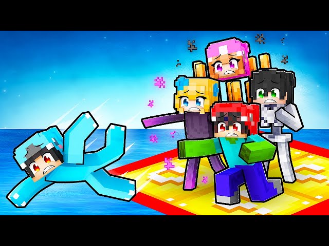 LOCKED on ONE LUCKY BLOCK But We're MOBS With CRAZY FAN GIRL!