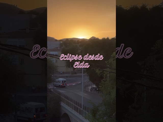 Eclipse solar así se veía el eclipse en Elda