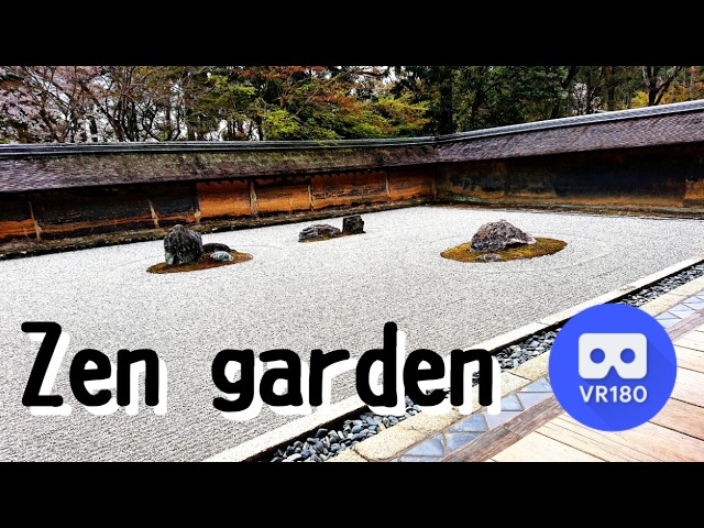 VR180 Ryoanji Temple Rock Garden in Kyoto