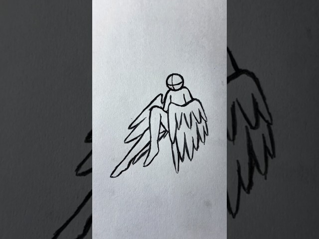 how to draw angel pose #art #drawing #tutorial #howtodraw