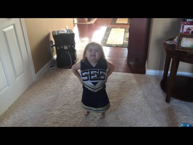 Audrey is cheerleading this year!!
