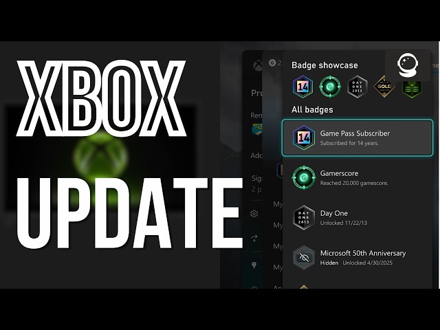 XBOX Latest Update | Customization Enhancements | Badge Showcase | Party Chat Noise Suppression