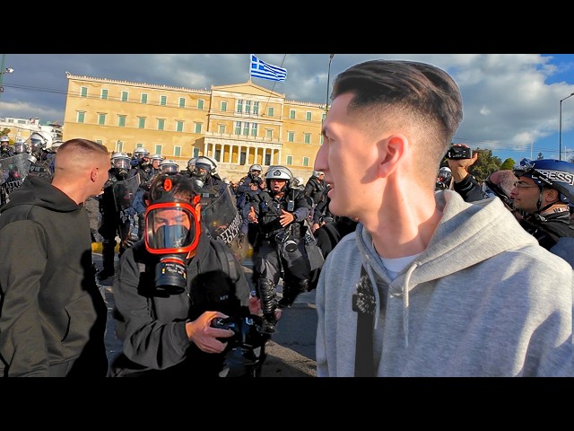 Inside Athens: Tempi Train Crash Protest 🇬🇷