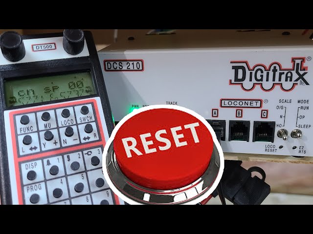 How to RESET your Digitrax DCS210 Command Center