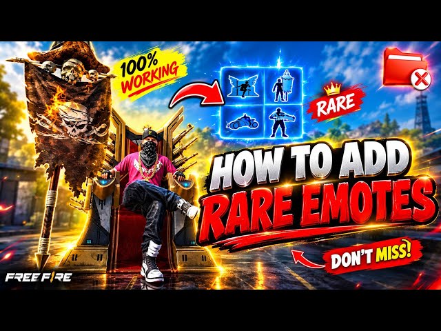 How to Add RARE EMOTES in Free Fire Craftland 😱 | Emote Script Tutorial