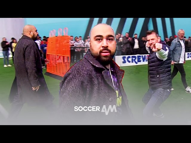 Chabuddy G's GOAT top bins effort! 🐐 | Lee Sharpe and Asim Chaudhry | Soccer AM Pro AM
