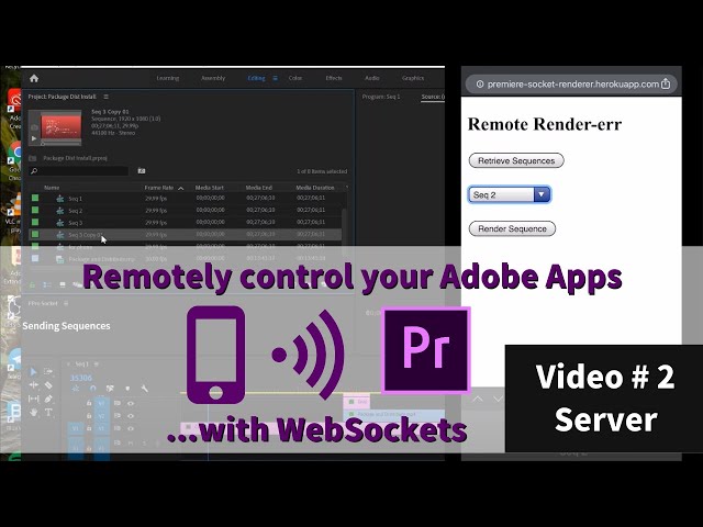 Control your Adobe app remotely.... with WebSockets - Part 2 | SERVER