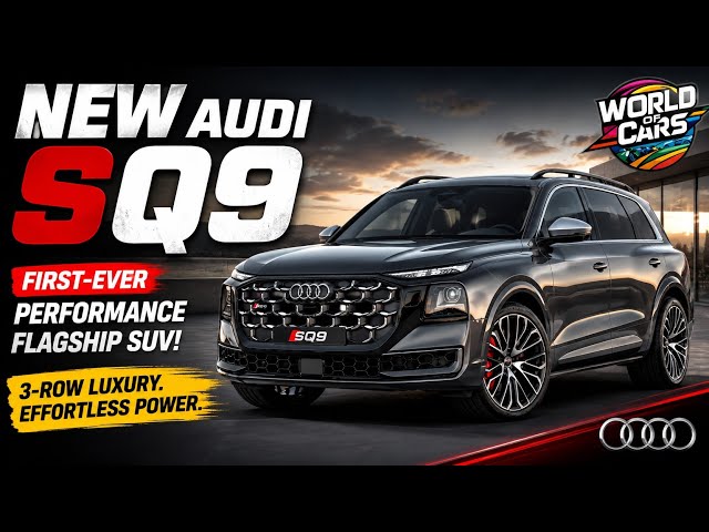 NEW Audi SQ9 Revealed! 🔥 First-Ever 3-Row Performance Flagship SUV | Luxury Meets Power