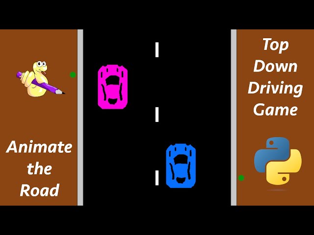 Python Coding Tutorial #2: Basic Animation | Top-Down Driving Game with PyAngelo