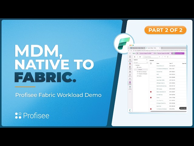 Master Data Management Setup with AI: Profisee Aisey Demo (Fabric MDM Part 2)