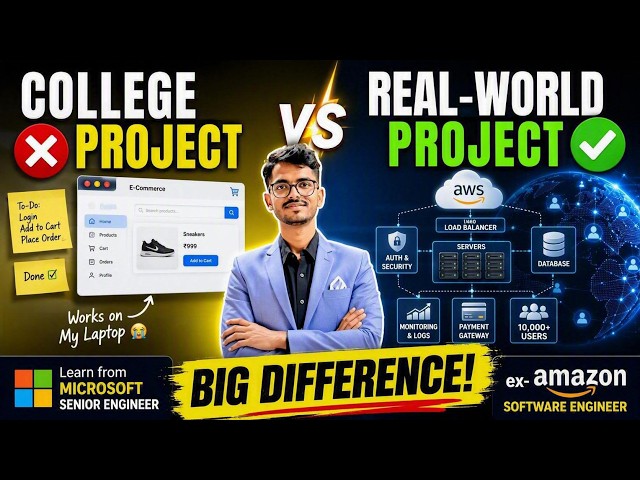 College Project vs Real-World Project: Why Recruiters Reject Yours?