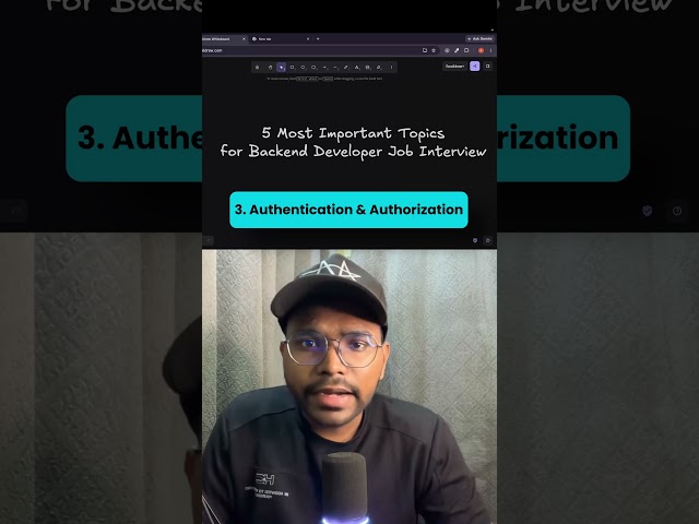 5 Backend Topics You MUST Know for Interviews 🚀 | Backend Developer #Shorts #coding #nodejs