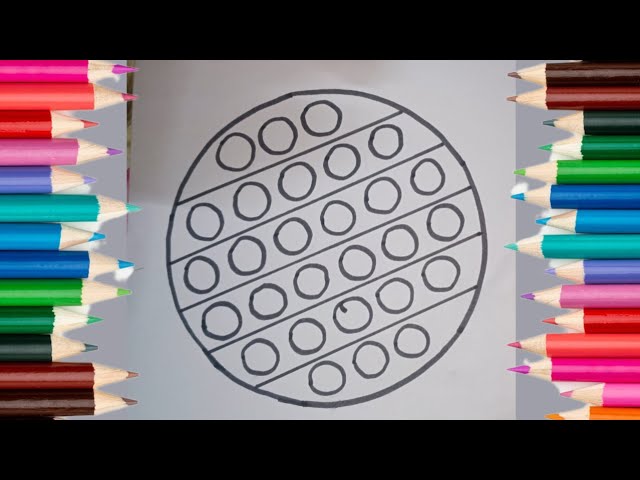 Let’s Draw a Circle Pop It! ❤️🎨 | Easy Pop It Drawing for Kids | Yup Yup Go Pop it