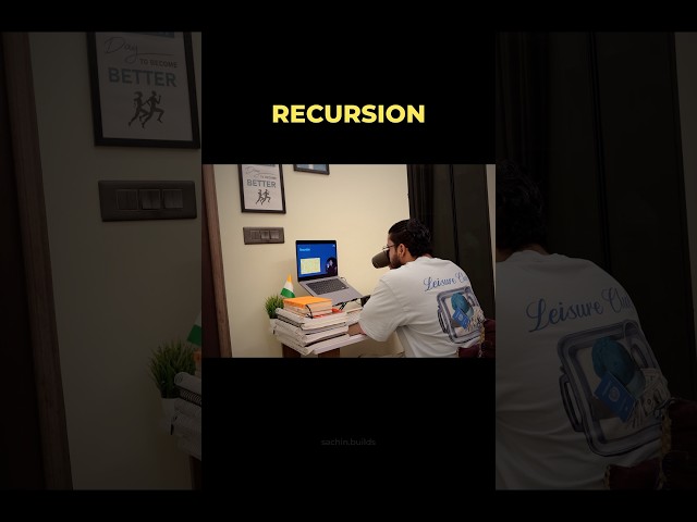 🔁 Recursion in Java 💻⚡ | Understand Recursion with Simple Example | Java OOP & DSA #Shorts