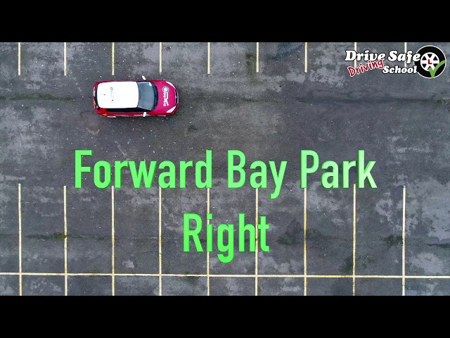 A Drones View & Tutorial of the Forward Bay Parking Manoeuvre UK driving test from 4th December 2017