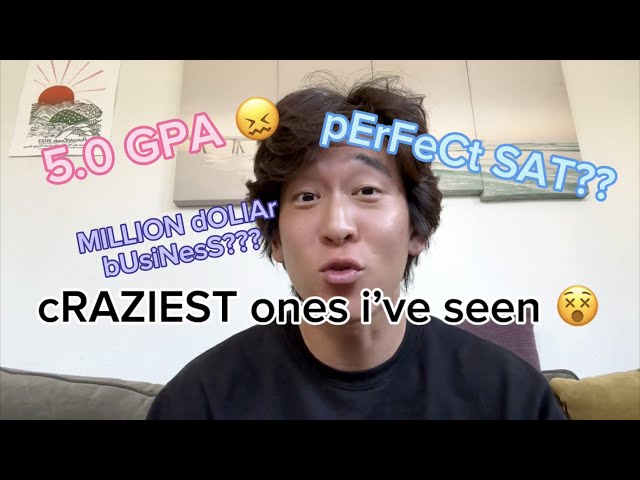 the CRAZIEST College Applications I've Seen (out of 5000 apps + results revealed)