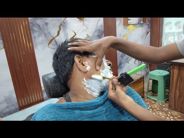 🔥 Professional Face Shaving & Beard Grooming | Indian Barber ASMR 🪒✨