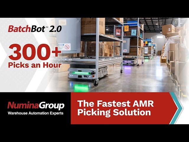 300+ Picks Per Operator Per Hour: See Batchbot 2.0 AMR Picking in Action