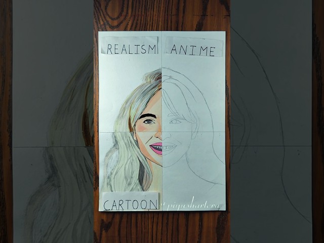 DRAWING SABRINA CARPENTER  BUT IN 4 DIFFERENT STYLES ✨ (PART 3) #sabrina​ #espresso #anime