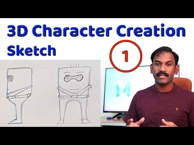 3D Character Creation in Maya - Lecture1 SKETCHING | Rees3D.com