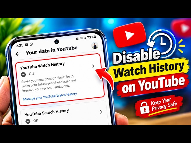 How to Disable Watch History on YouTube! 😱🔒 Do This NOW