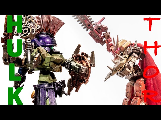 The Ultimate Gladiator Mech Battle Diorama - Hulk v Thor