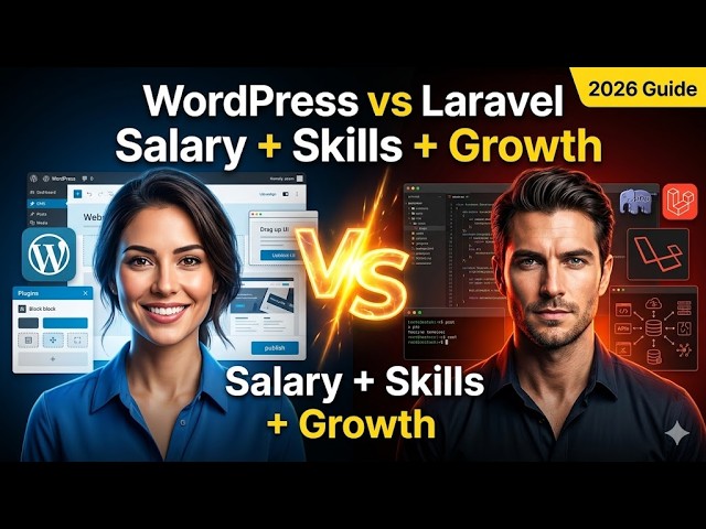 WordPress Developer vs Laravel Developer: Salary, Skills & Career Growth Comparison (2026 Guide)