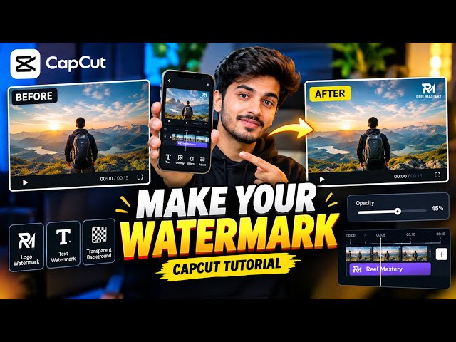 How to Make a Watermark in CapCut 🔥 | Watermark Kaise Banaye 2026