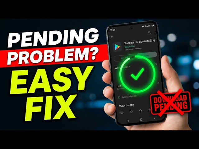 How to Fix Play Store Download Pending Problem (Easy Fix)