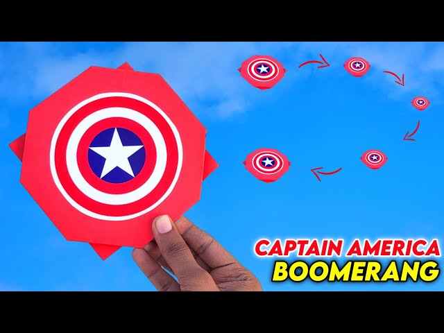 How to make an paper boomerang , Easy paper boomerang disk 