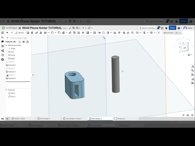 R040 Engineering Design: Phone Holder Project | Onshape Tutorial 2