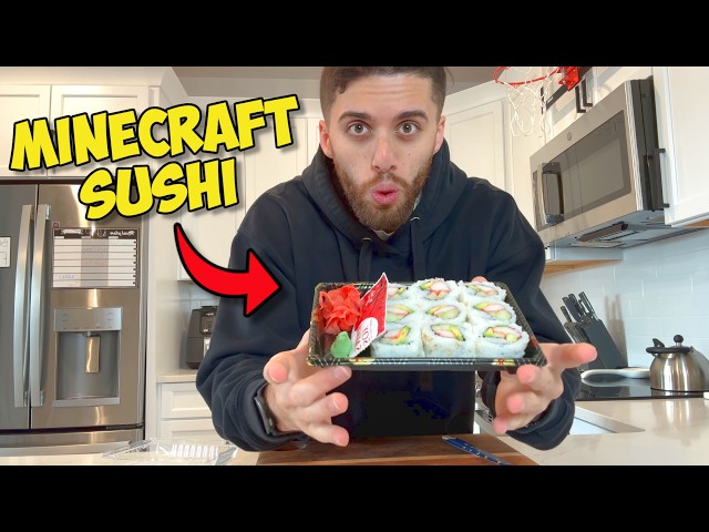 I Made MINECRAFT SUSHI In Real Life!