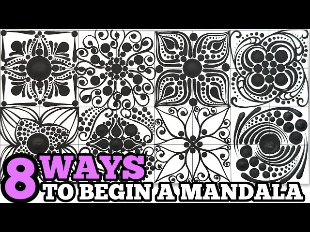 8 Ways to Begin a Mandala When You're Blank!