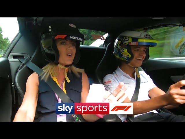 Lando Norris takes Sky Sports F1 presenter on Monza hot lap! 🔥