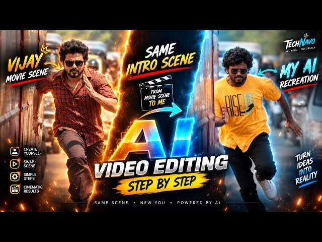 Recreated Vijay’s Movie Scene Using AI 🔥 | AI Video Editing Tamil | Trending Master Jd Entry