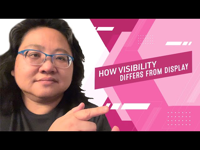 Coding for Beginners: CSS Basics #11— How is Visibility Different from Display?