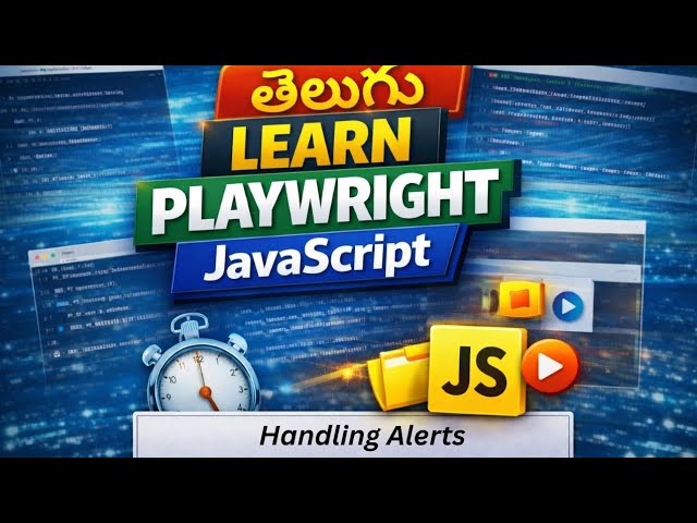 How to Handle Alerts in Playwright JavaScript (Telugu) - Part 1 | Simple & Confirmation Alerts