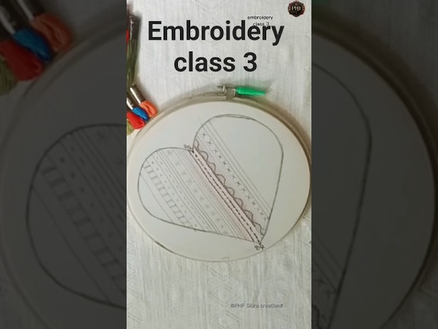 Stem Stitch|3 curves aur outlines ke liye perfect stitch hai.emb. ko neat aur elegant look deti hai.