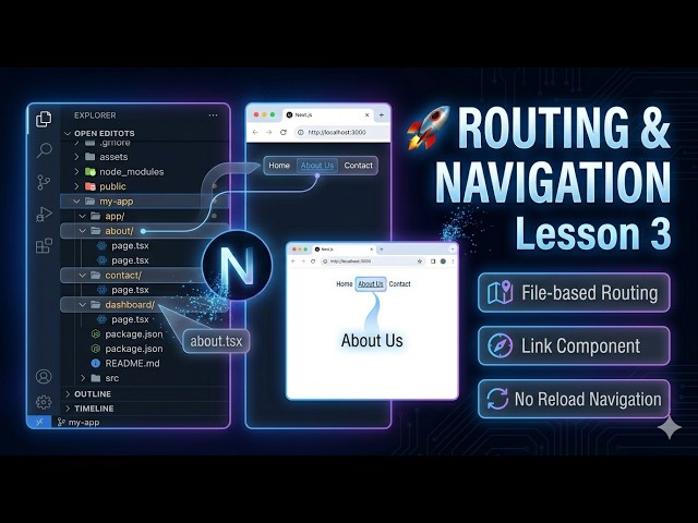 Next js 16 Course – Lesson 3  Routing & Navigation Explained