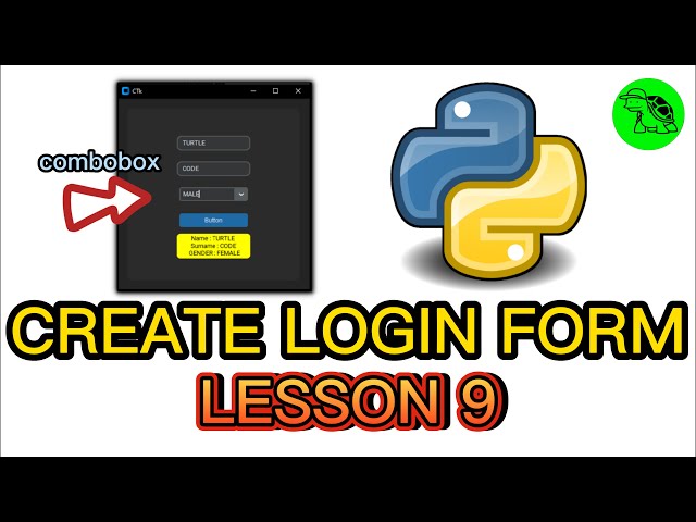 How To Create Combobox? - Python Customtkinter Lesson 9