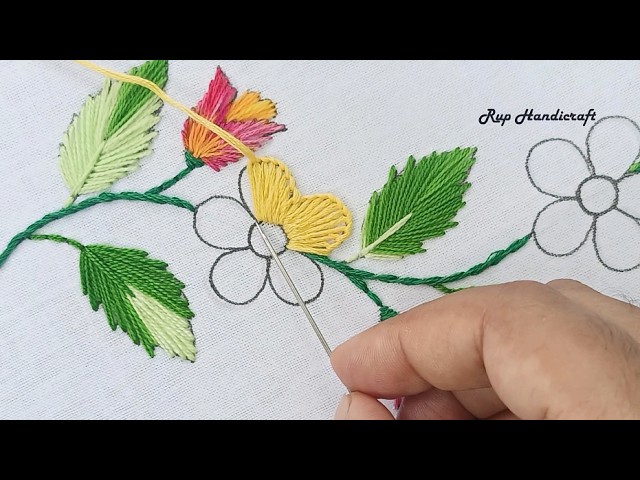 Hand Embroidery latest and Decorative Border line Design for Dress 🌸🌸 Hand Embroidery for Beginners