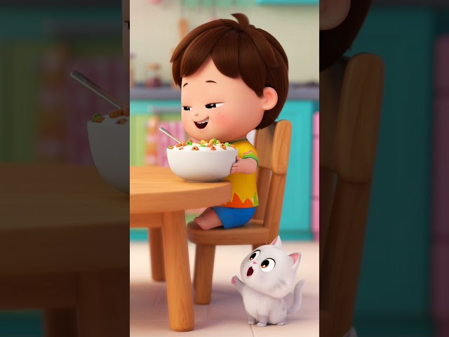Kids Learn Sharing Is Good Milk Cat | Sharing Is Caring | Baby Cartoon #kidssongs #nurseryrhymes