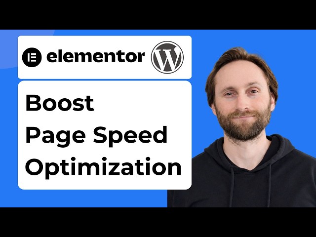 How to Boost WordPress Page Speed Optimization Elementor [2026 Guide]